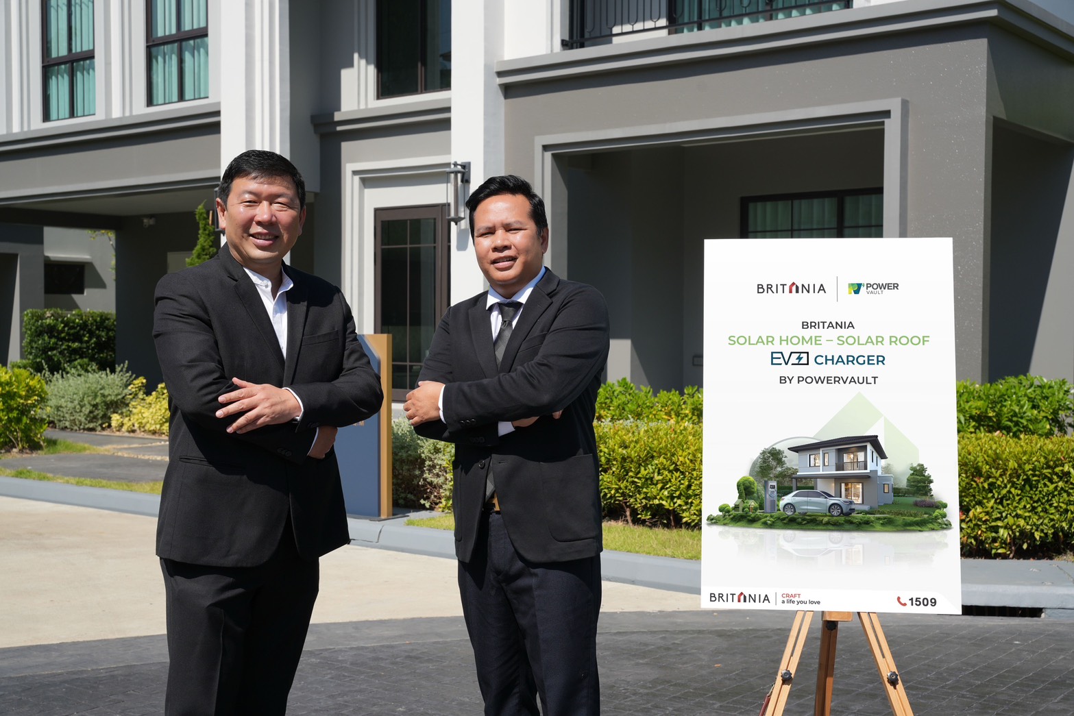 บริทาเนีย x พาวเวอร์วอลท์ รุกโครงการ “Britania Solar Home – Solar Roof & EV Charger